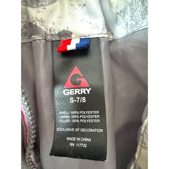Gerry Girls Puffer Jacket - Size S 7/8 - Camo Print with Pink Accents - Picture 3 of 10